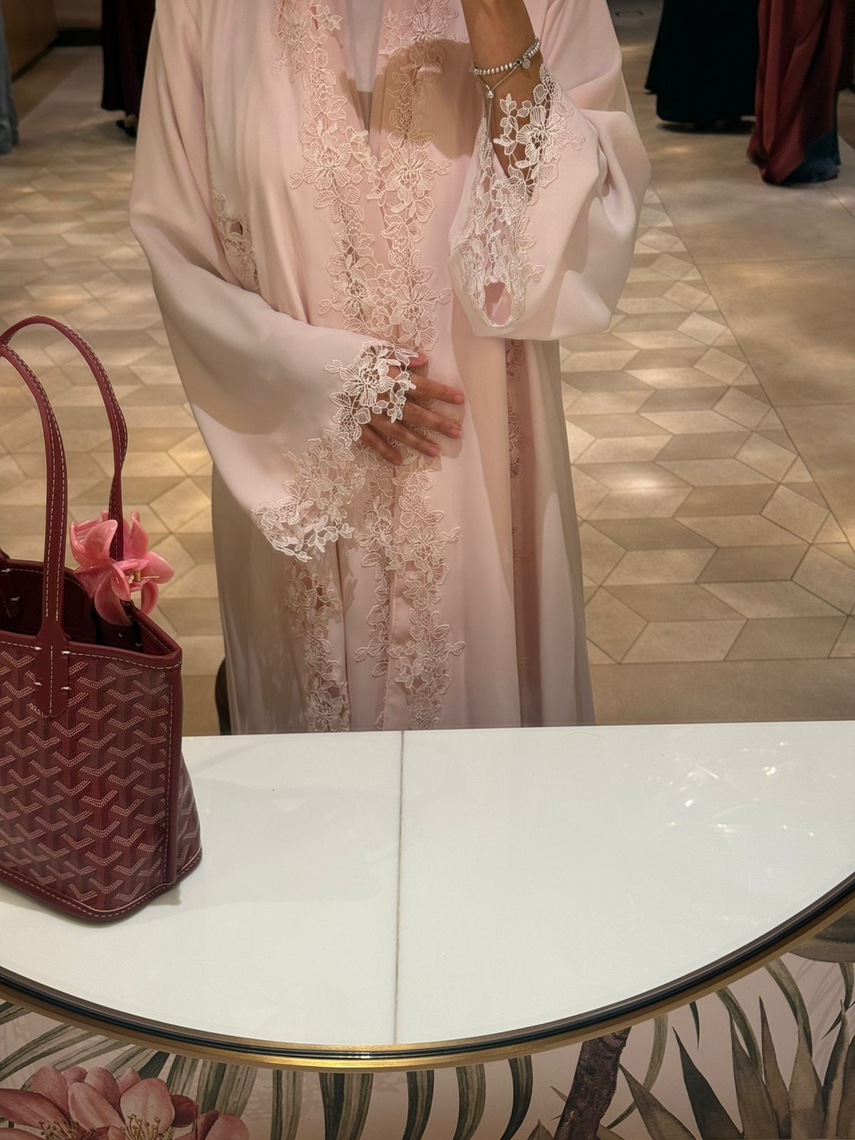 Pink lace